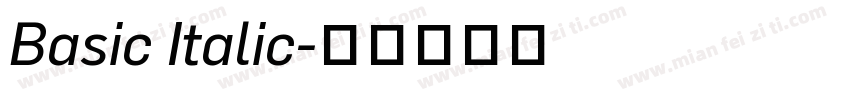 Basic Italic字体转换